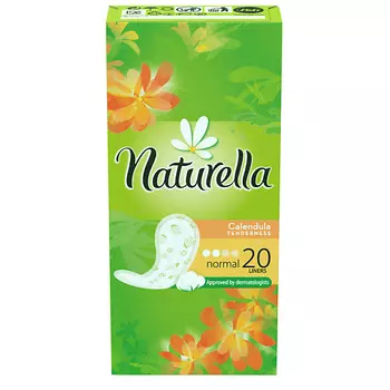 NATURELLA Женские гигиенические прокладки на каждый день Calendula Tenderness Normal (с ароматом календулы) Single