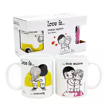 ND PLAY Кружки Love is Совместное селфи