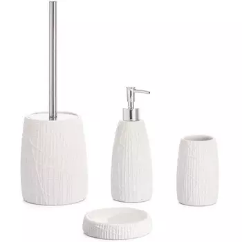 ND PLAY Набор для ванной "Antalya" (диспенсер,стакан,мыльница, ершик)