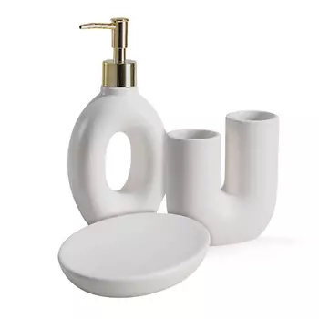 ND PLAY Набор для ванной "Prostration" (диспенсер,стакан,мыльница)