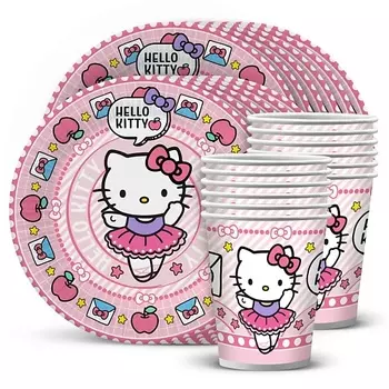 ND PLAY Набор посуды для праздника Hello Kitty