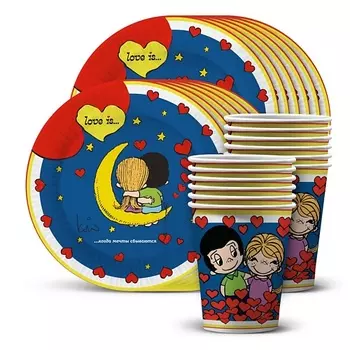 ND PLAY Набор посуды для праздника Love is