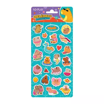 ND PLAY Наклейки объемные «Капибара»