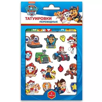 ND PLAY Наклейки - татуировки "Щенячий патруль", 2 листа