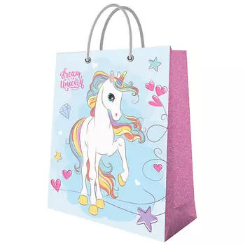 ND PLAY Пакет подарочный большой Единорог изящный, 250*350*100 мм