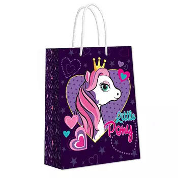 ND PLAY Пакет подарочный малый Пони, 180*227*100 мм