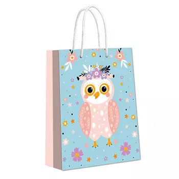 ND PLAY Пакет подарочный малый Совушка, 180*227*100 мм