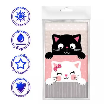 ND PLAY Скатерть Кошки с ушками, 120*180 см