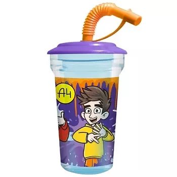 ND PLAY Стакан с трубочкой «Влад А4», дизайн 2