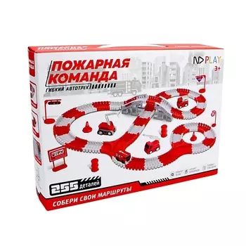 ND PLAY Трасса с машинкой на батарейке «Пожарная команда» 1.0