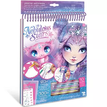 NEBULOUS STARS Набор для разукрашивания Неоновый скетчбук Nebulia