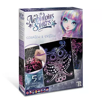 NEBULOUS STARS Набор для рисования в технике граттаж Isadora