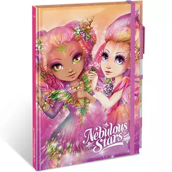 NEBULOUS STARS Серия: Hazelia. Блокнот 2в1 в жестком переплете, на резинке, с гелевой ручкой