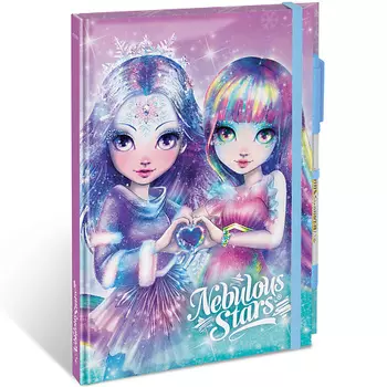 NEBULOUS STARS Серия: Iceana. Блокнот 2в1 в жестком переплете, на резинке, с гелевой ручкой