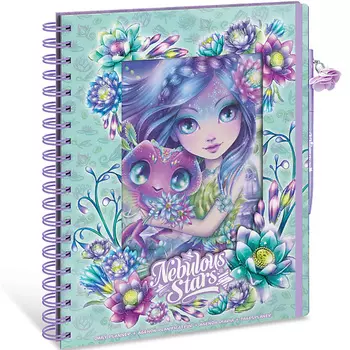 NEBULOUS STARS Серия: Nenuphia. Блокнот-ежедневник для девочек, с ручкой и наклейками