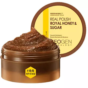 NEOGEN Naturals Dermatologist Real Polish Royal Honey&Sugar Питательный сахарный скраб с мёдом