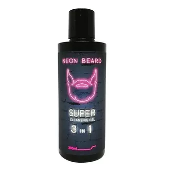 NEON BEARD Очищающий гель для лица и бороды VIOLET NEON - Карибский ром 200.0