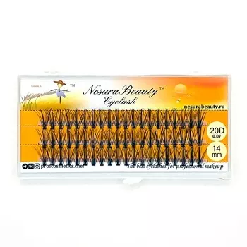 NESURABEAUTY Ресницы пучки 20D(0.07) 14.0