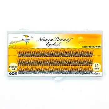 NESURABEAUTY Ресницы пучки "Ласточкин хвост" 12.0