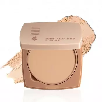 NEVERTI Пудра компактная увлажняющая