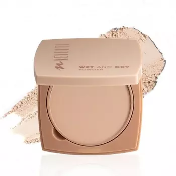 NEVERTI Пудра компактная увлажняющая