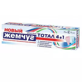 НЕВСКАЯ КОСМЕТИКА Новый жемчуг Зубная паста Тотал 4в1