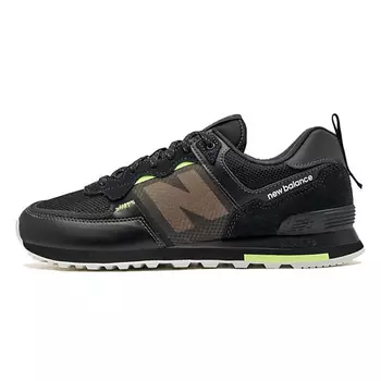 NEW BALANCE Кроссовки 574 Black Bleached Lime Glow