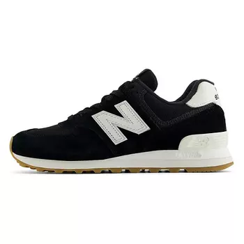 NEW BALANCE Кроссовки 574 Black White Gum Brown