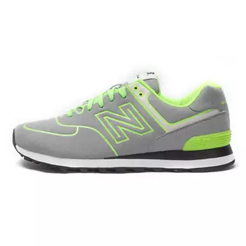 NEW BALANCE Кроссовки 574 Neon Lights Sneakers Grey/Green