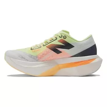 NEW BALANCE Кроссовки FuelCell SuperComp Elite V4 White Bleached Lime Glo Hot Mango