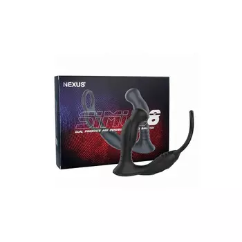 NEXUS SIMUL8 Массажер простаты с кольцами для пениса и мошонки