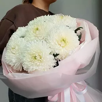 НЕЖНОСТЬ Авторский букет с хризантемой Антонов