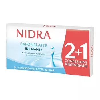 NIDRA Мыло твердое увлажняющее с молочными протеинами 300.0