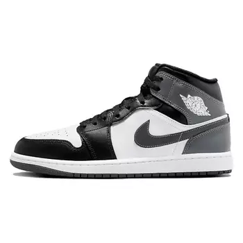NIKE Кроссовки 1 Mid Black White Iron Grey