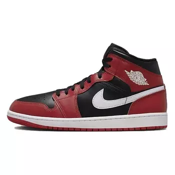 NIKE Кроссовки 1 Mid Gym Red Black White