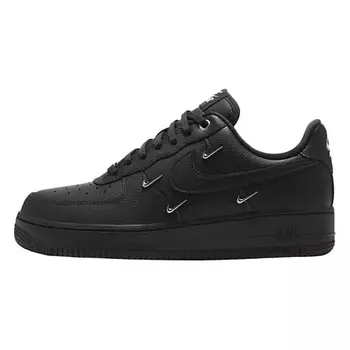 NIKE Кроссовки Air Force 1 Low 07 Lx Black Silver Mini Swoosh