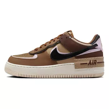 NIKE Кроссовки Air Force 1 Shadow Light British Tan Pink Cacao Wow