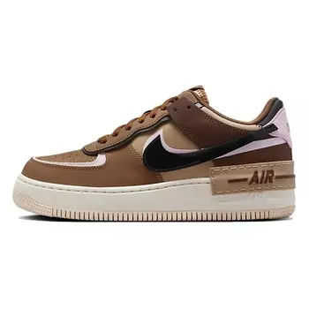 NIKE Кроссовки Air Force 1 Shadow Light British Tan Pink Cacao Wow
