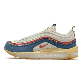 NIKE Кроссовки Air Max 97 Coconut Milk Fossil Denim Red