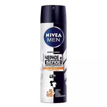 NIVEA MEN Антиперспирант спрей "Черное и белое" Невидимый EXTRA