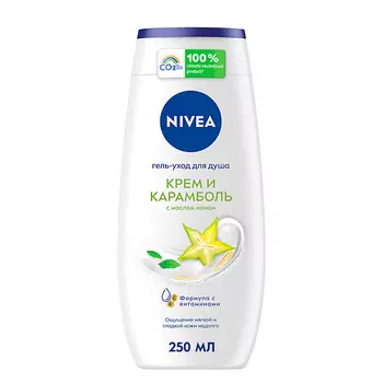 NIVEA Гель-уход для душа Крем и Карамболь