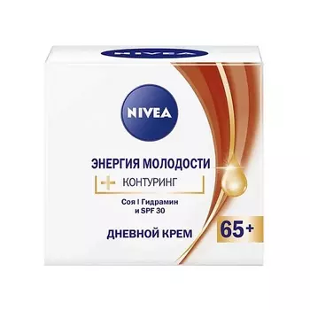 NIVEA Антивозрастной дневной крем для лица Контуринг 65+ "Энергия Молодости"