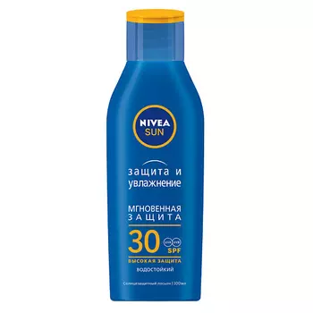 NIVEA Увлажняющий солнцезащитный лосьон для тела Nivea Sun "Защита и увлажнение" SPF 30, сверхводостойкий