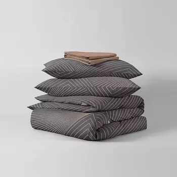 НОЧЬ НЕЖНА Комплект постельного белья Гарфилд 2-спальный ЕВРО 70х70