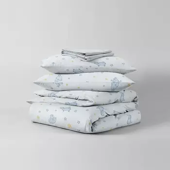 НОЧЬ НЕЖНА Комплект постельного белья Бегемотики Бэби 40х60