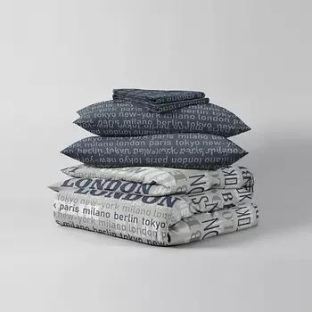 НОЧЬ НЕЖНА Комплект постельного белья Милан 2-спальный ЕВРО 70х70