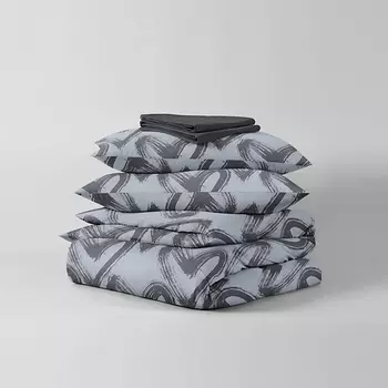 НОЧЬ НЕЖНА Комплект постельного белья Dark love 2-спальный ЕВРО 70х70