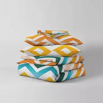 НОЧЬ НЕЖНА Комплект постельного белья Меандр 2-спальный ЕВРО 70х70