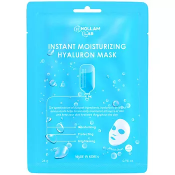 NOLLAM LAB Nollam Lab Корейская гиалуроновая тканевая маска для мгновенного увлажнения лица 23.0