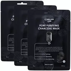 NOLLAM LAB Nollam Lab Набор корейских угольных тканевых масок для очищения лица